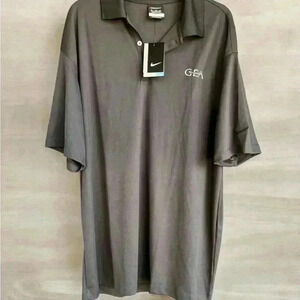 Men’s Nike Short Sleeve Dri-Fit Stay Cool Dark Gray Polo Golf Shirt GEA SZ XXL